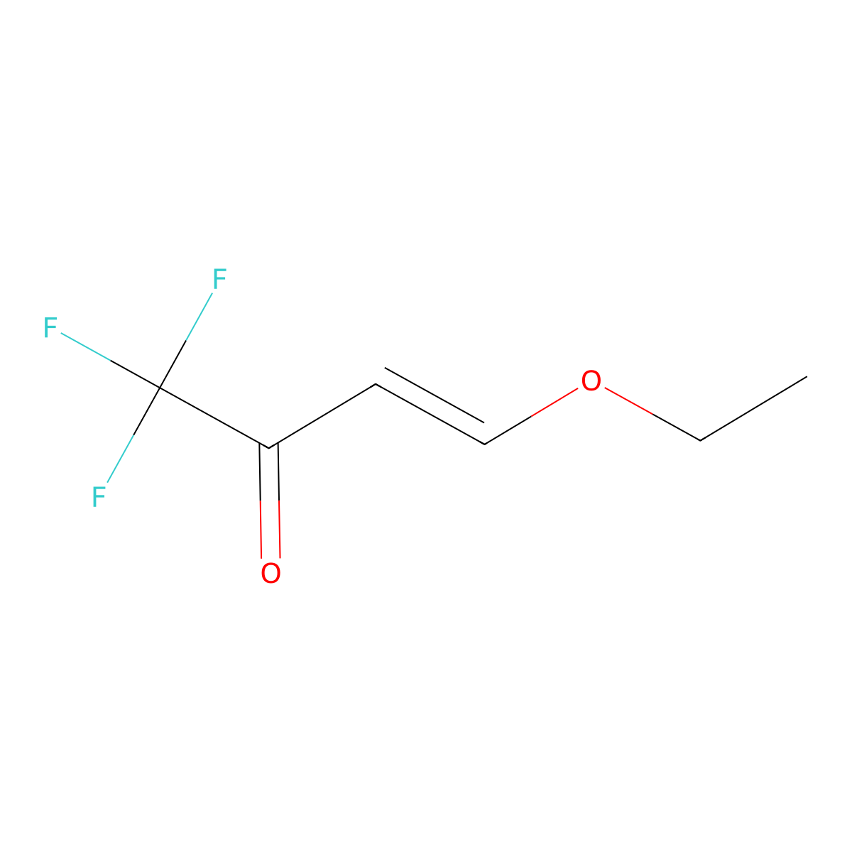 4-Ethoxy-1,1,1-trifluoro-3-buten-2-one molecular structure, CAS 17129-06-5