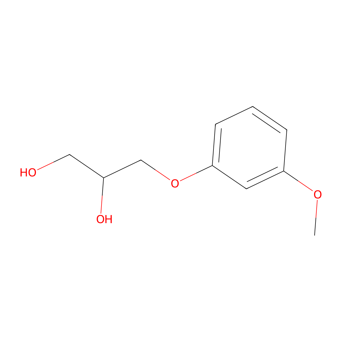 3-(3-Methoxyphenoxy)propane-1,2-diol molecular structure, CAS 17131-51-0