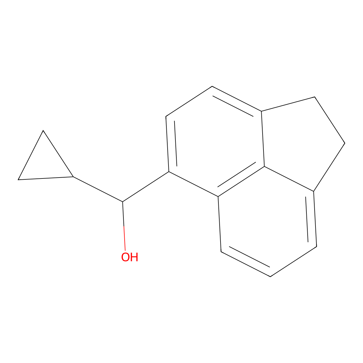 alpha-Cyclopropyl-1,2-dihydro-5-acenaphthylenemethanol molecular structure, CAS 1713121-30-2
