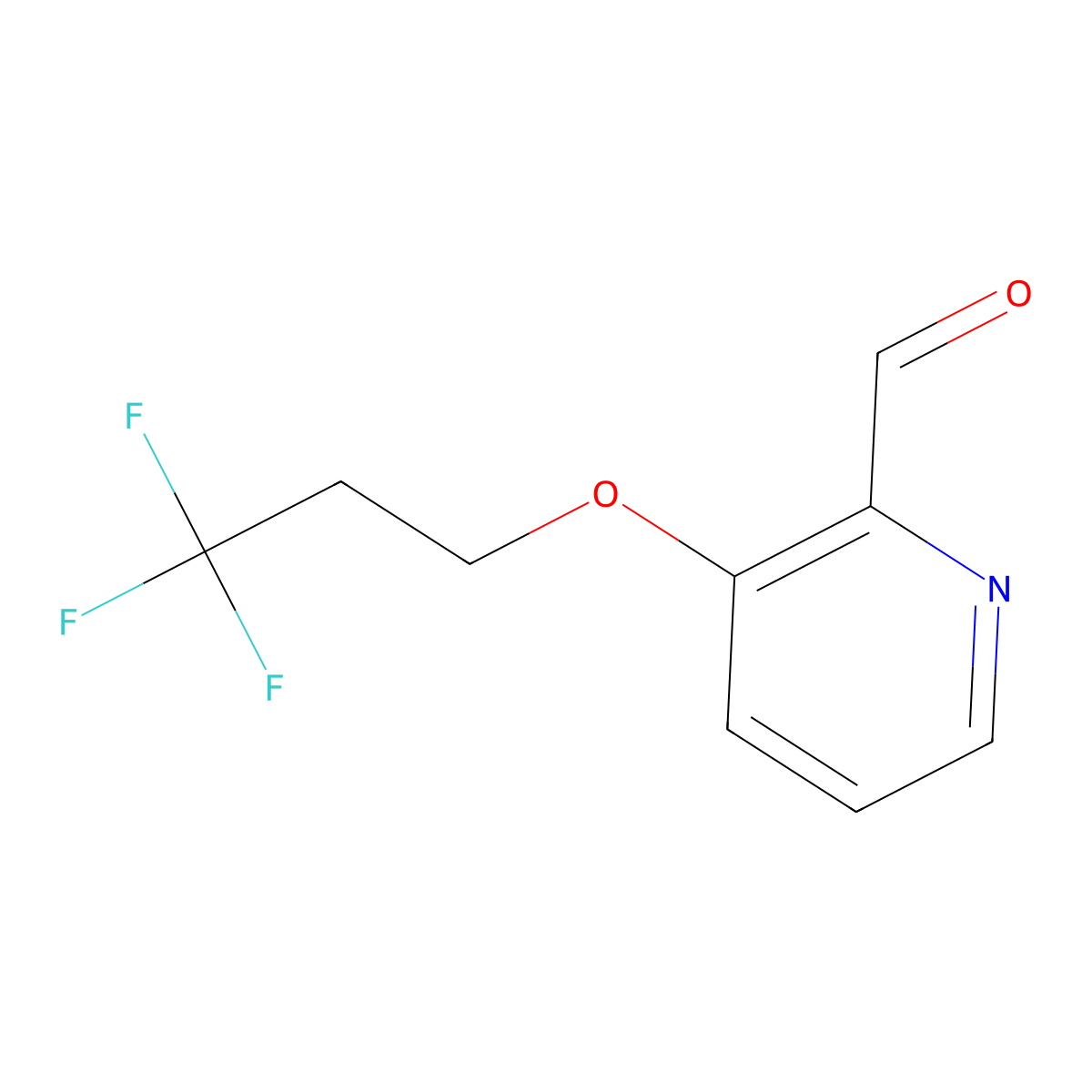 3-(3,3,3-Trifluoropropoxy)picolinaldehyde molecular structure, CAS 1713160-17-8