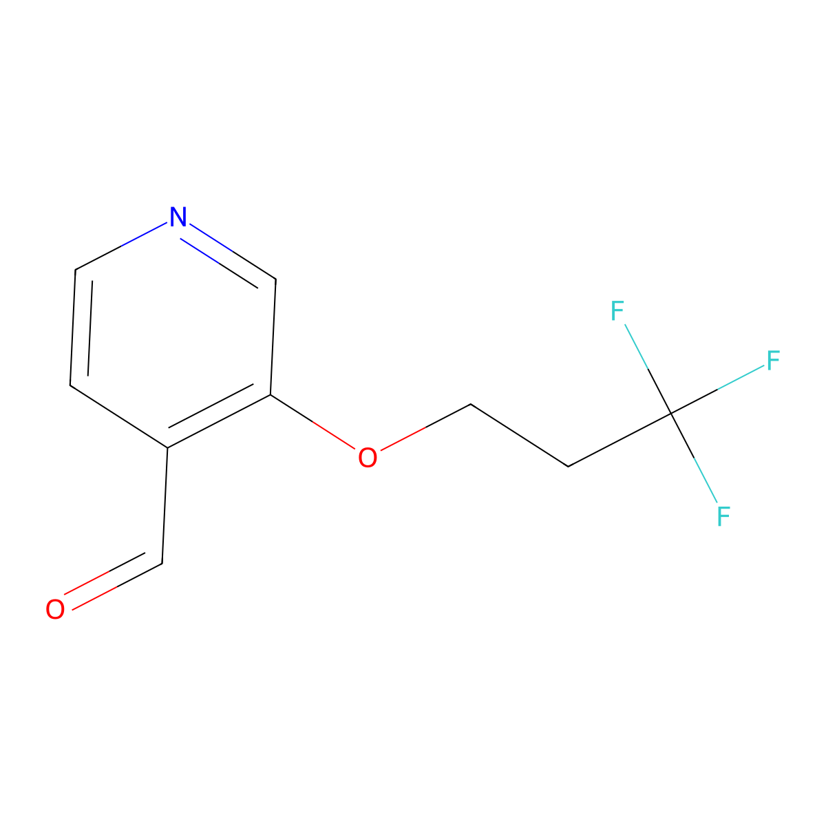 3-(3,3,3-Trifluoropropoxy)isonicotinaldehyde molecular structure, CAS 1713163-46-2