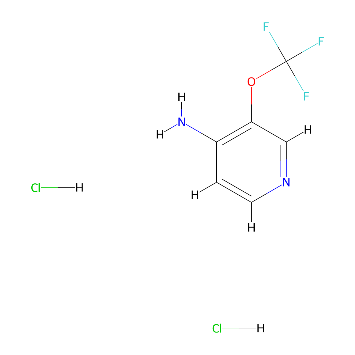 3-(Trifluoromethoxy)pyridin-4-amine dihydrochloride molecular structure, CAS 1713163-52-0