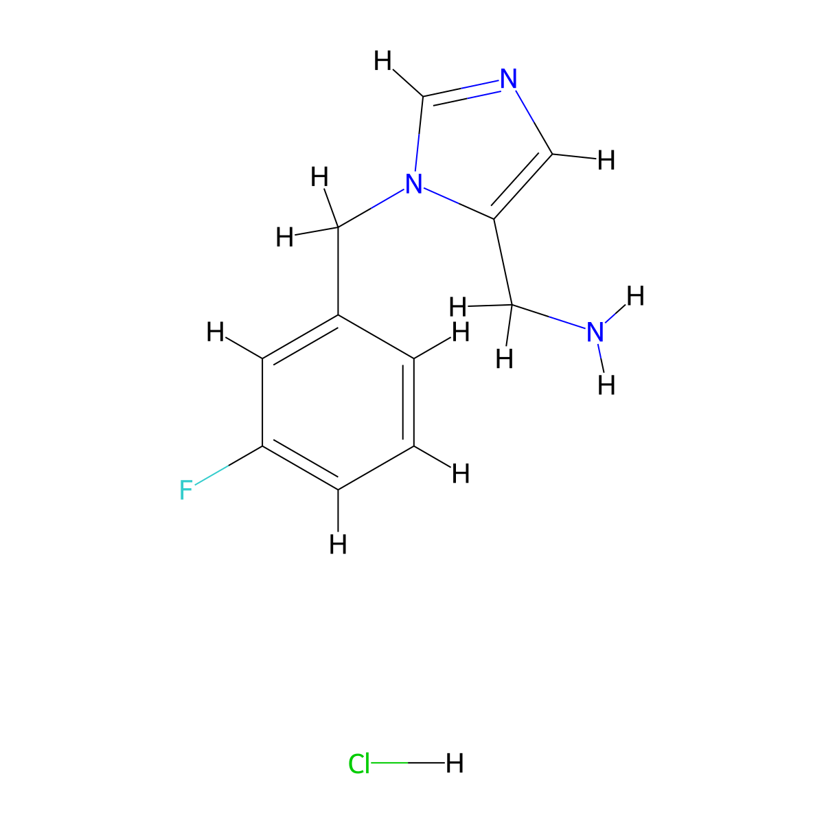 [1-(3-Fluorobenzyl)-1H-imidazol-5-yl]methanamine hydrochloride molecular structure, CAS 1713163-55-3