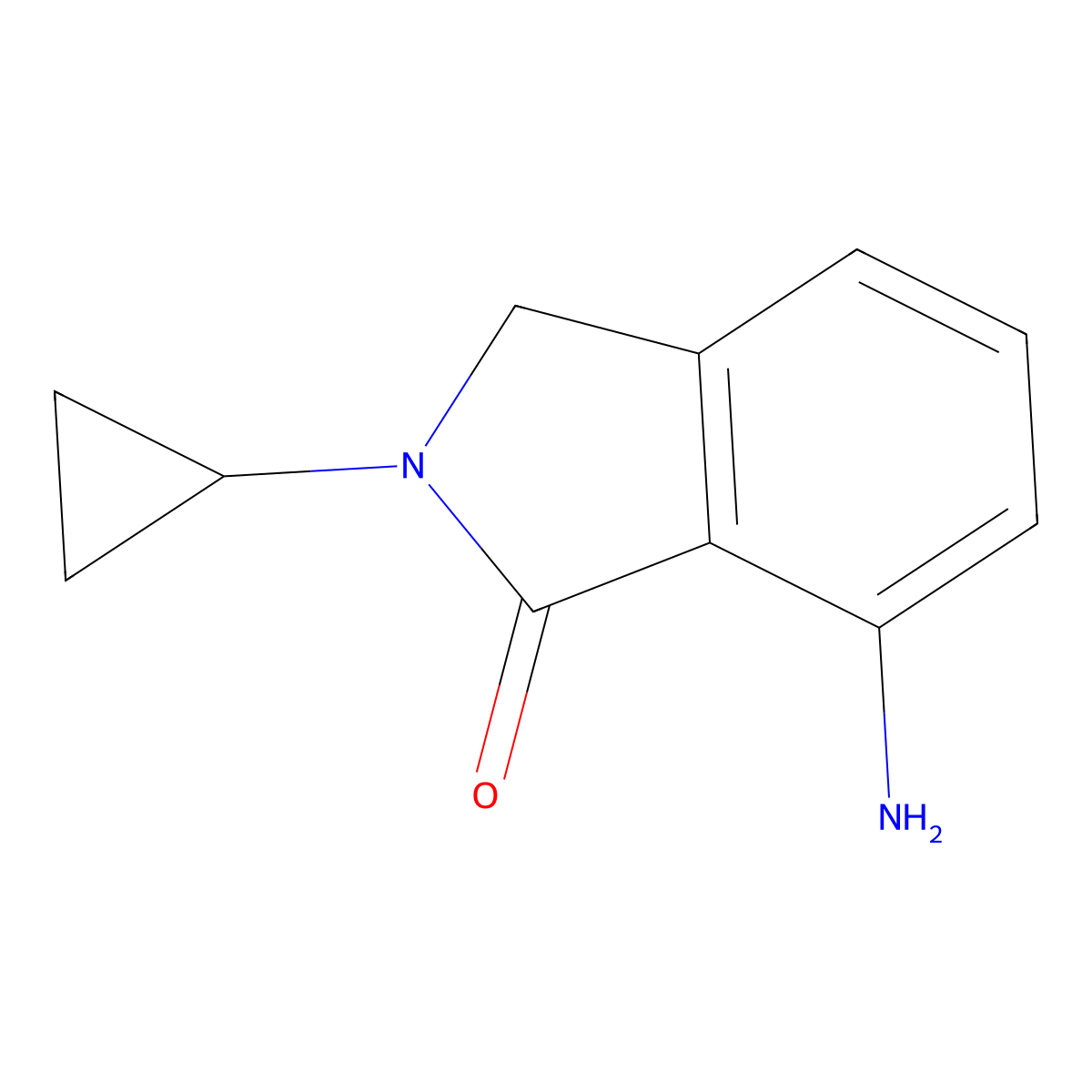 7-Amino-2-cyclopropylisoindolin-1-one molecular structure, CAS 1713163-58-6