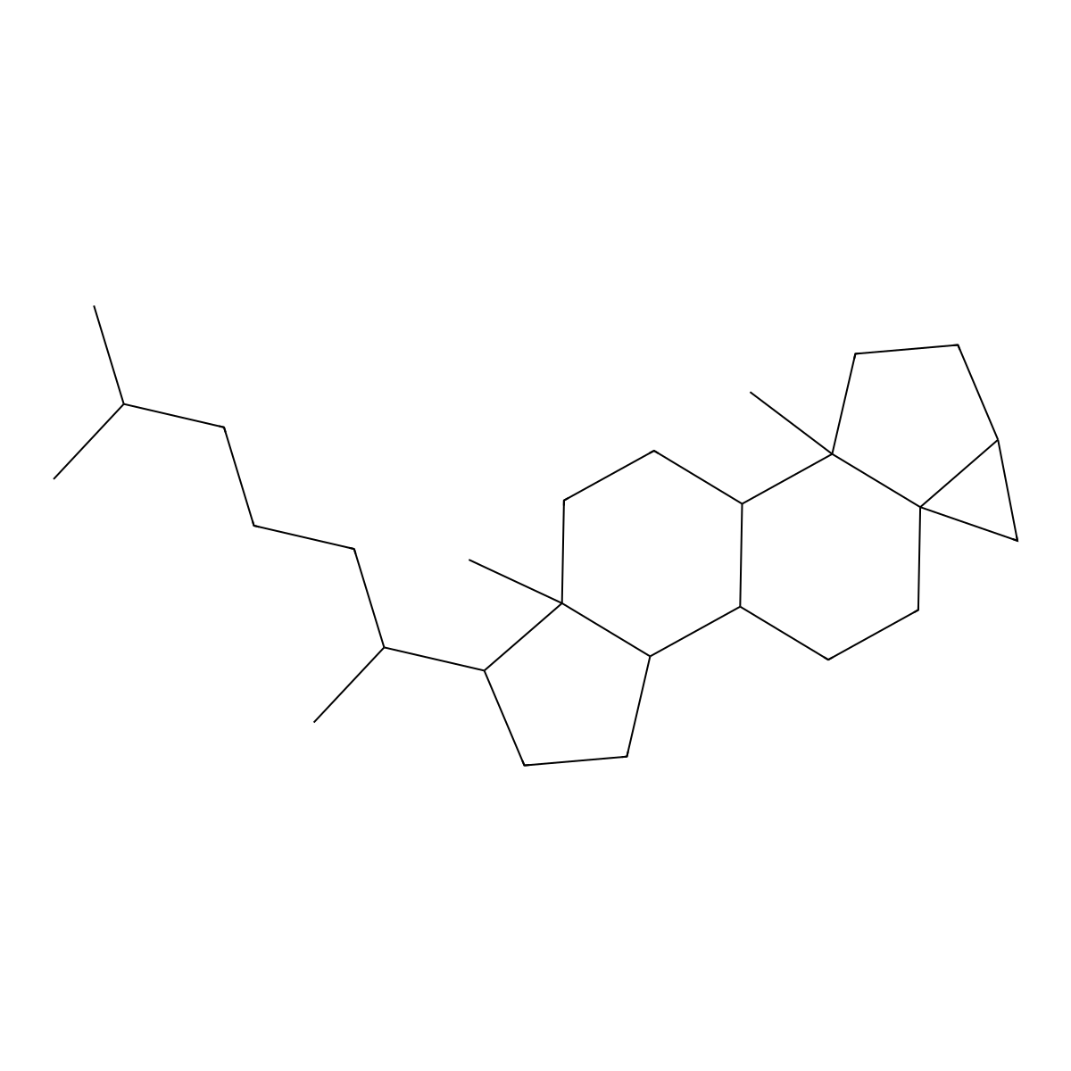3,5-Cyclocholestane molecular structure, CAS 17132-01-3