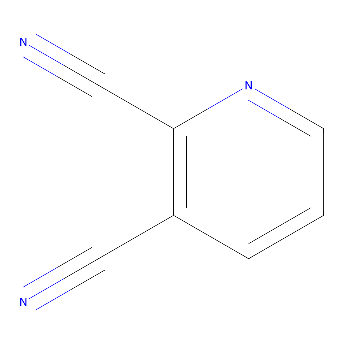 2,3-Dicyanopyridine molecular structure, CAS 17132-78-4