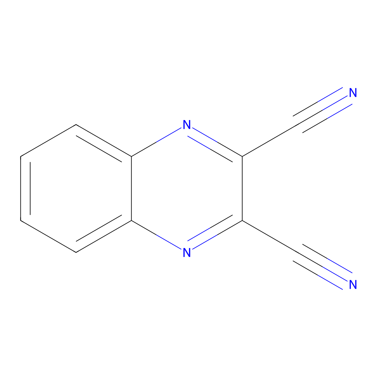 2,3-Quinoxalinedicarbonitrile molecular structure, CAS 17132-92-2