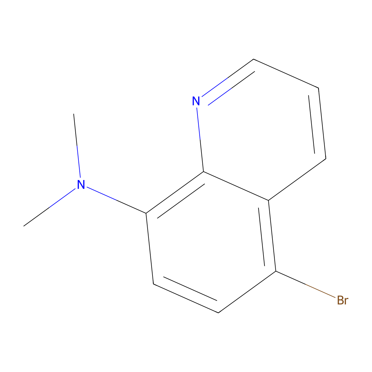 5-Bromo-N,N-dimethyl-8-quinolinamine molecular structure, CAS 1713265-20-3