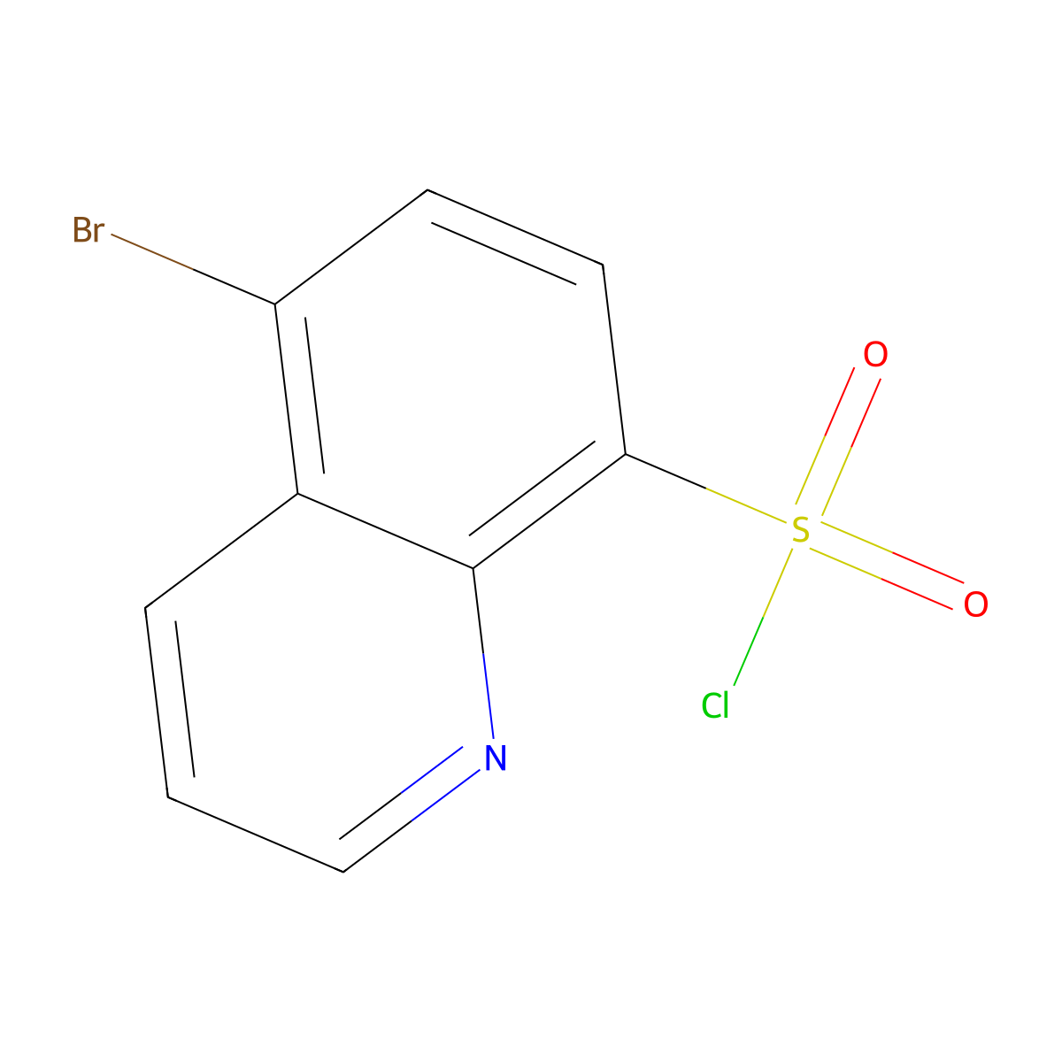 5-Bromoquinoline-8-sulfonyl chloride molecular structure, CAS 17133-25-4