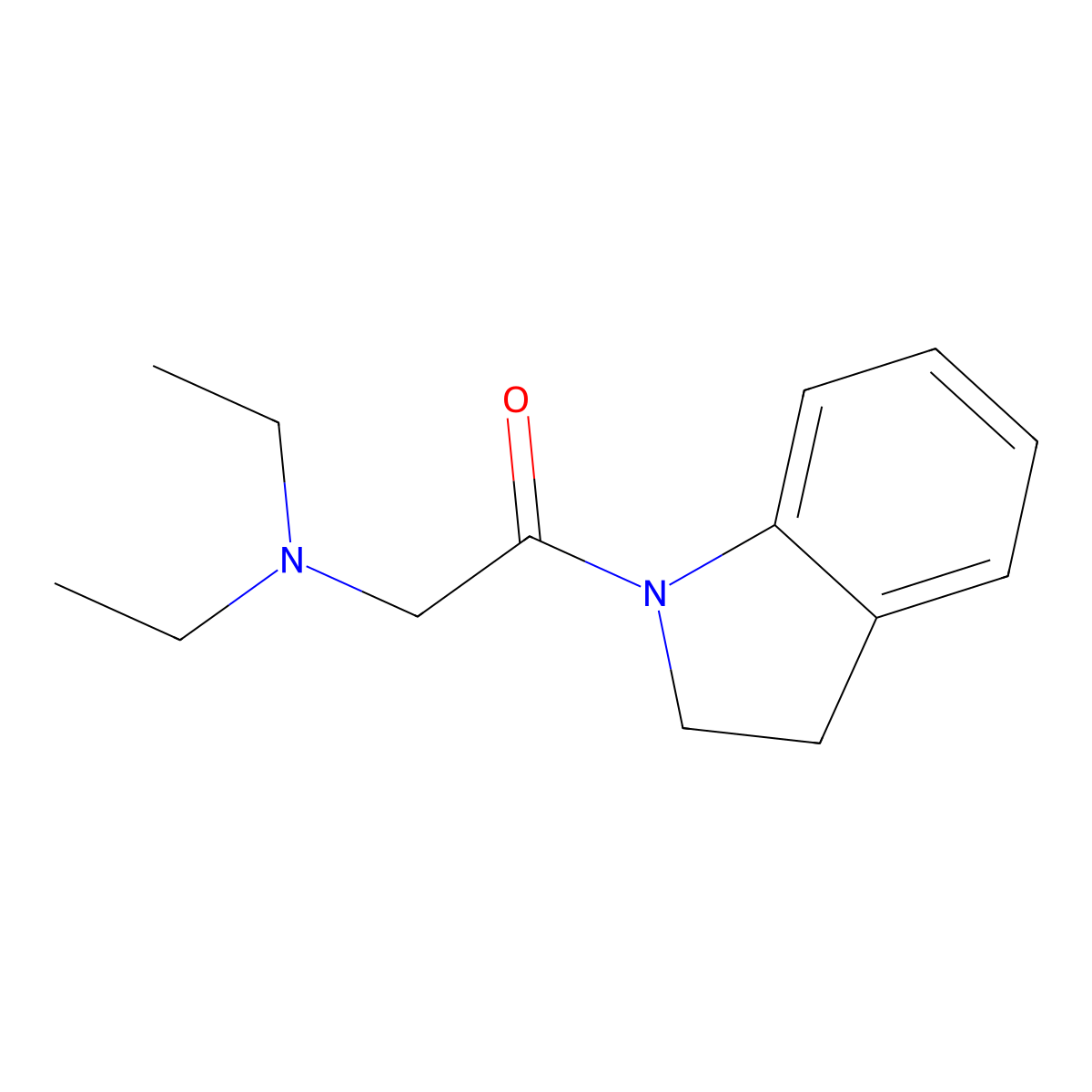 1-((Diethylamino)acetyl)indoline molecular structure, CAS 17133-49-2