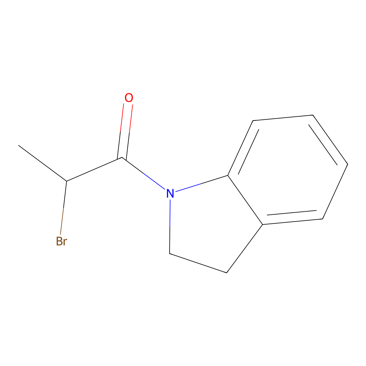 1-(2-Bromopropanoyl)indoline molecular structure, CAS 17133-51-6