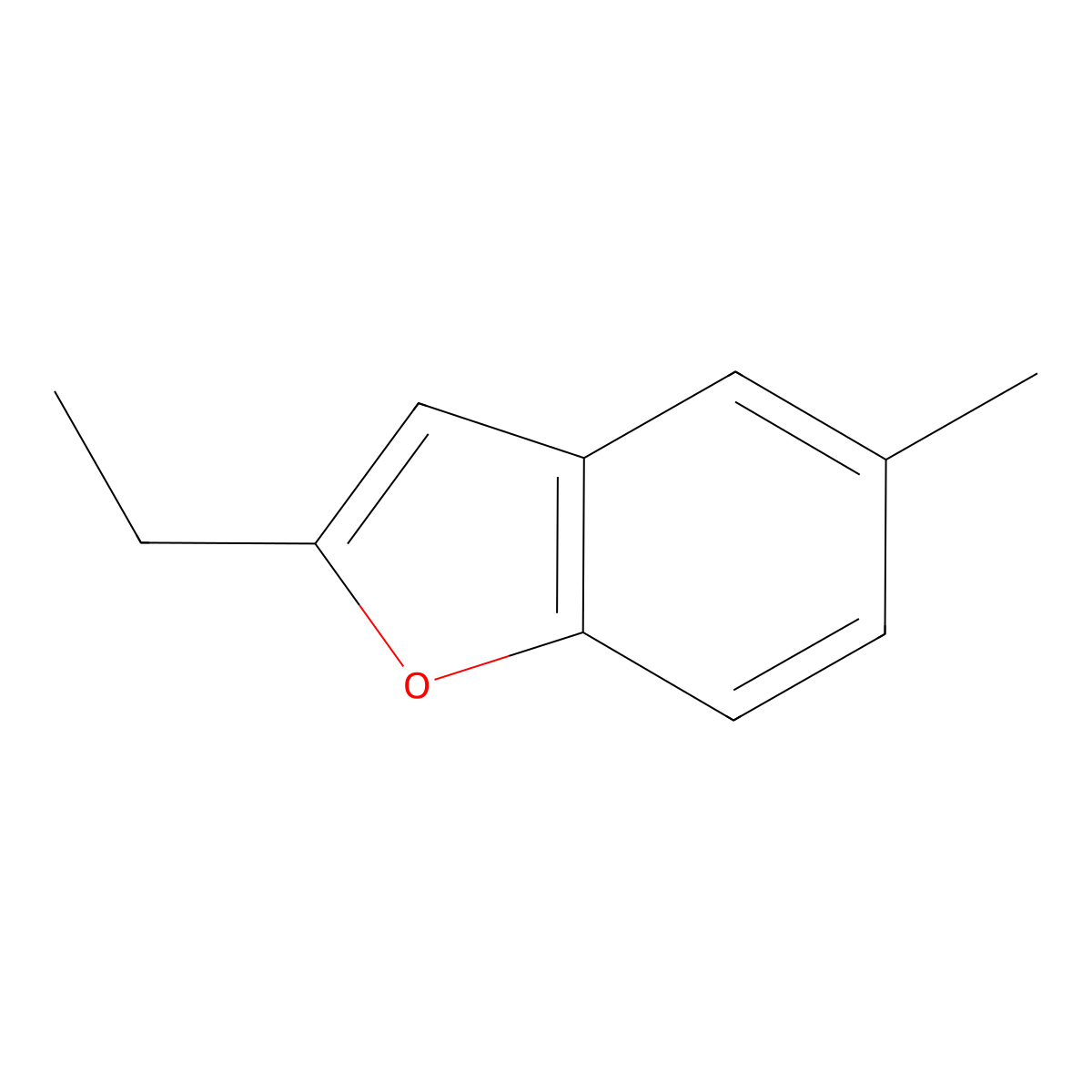 2-Ethyl-5-methylbenzofuran molecular structure, CAS 17133-95-8