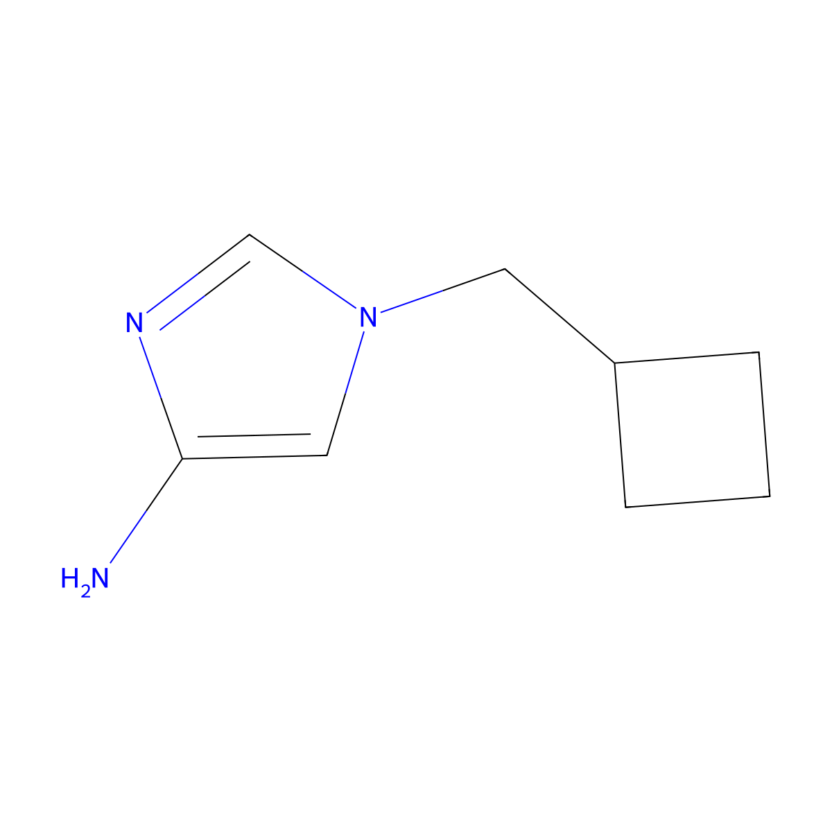 1-(Cyclobutylmethyl)-1H-imidazol-4-amine molecular structure, CAS 1713316-45-0