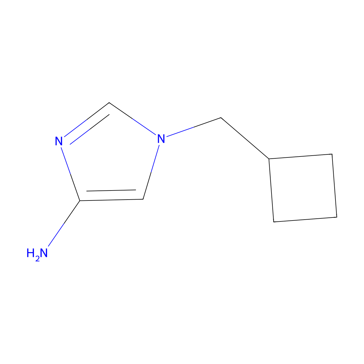 1-(Cyclobutylmethyl)-1H-imidazol-4-amine molecular structure, CAS 1713316-45-0