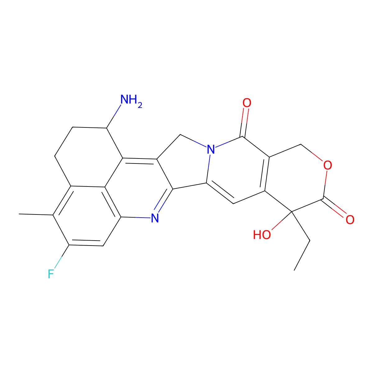 Exatecan molecular structure, CAS 171335-80-1
