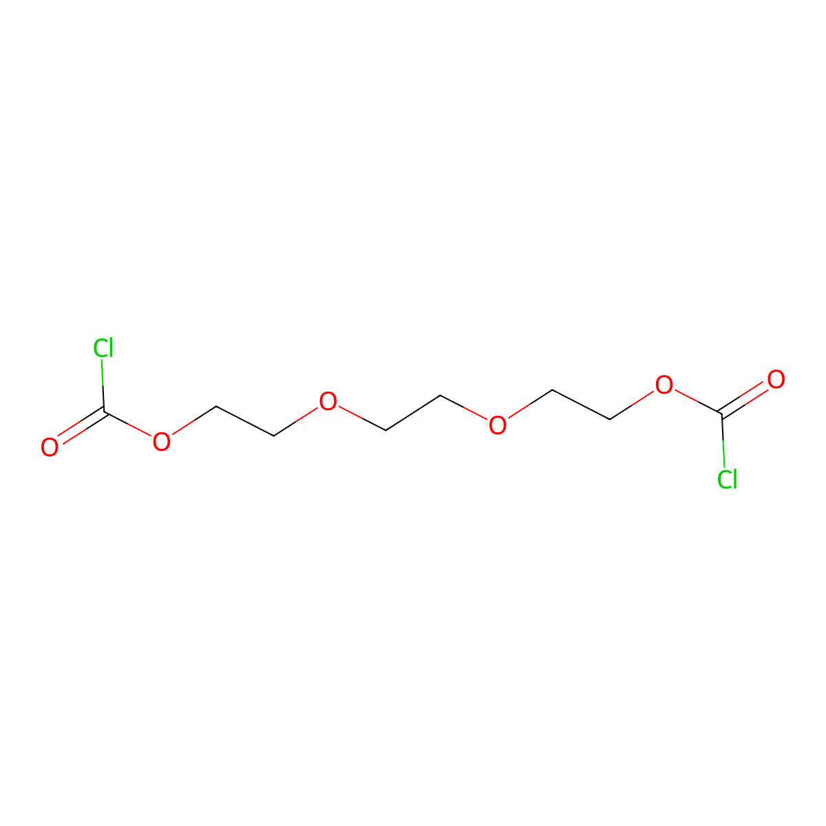 Carbonochloridic acid, C,C'-[1,2-ethanediylbis(oxy-2,1-ethanediyl)] ester molecular structure, CAS 17134-17-7