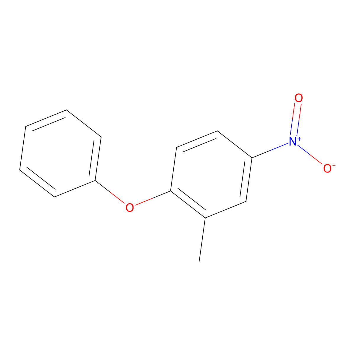 2-Methyl-4-nitro-1-phenoxybenzene molecular structure, CAS 171349-95-4
