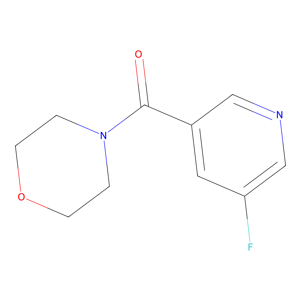4-(5-Fluoropyridine-3-carbonyl)morpholine molecular structure, CAS 1713492-27-3