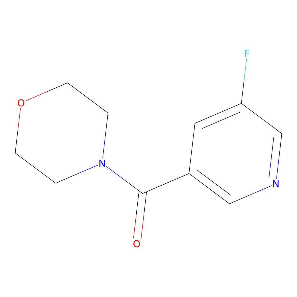 4-(5-Fluoropyridine-3-carbonyl)morpholine molecular structure, CAS 1713492-27-3