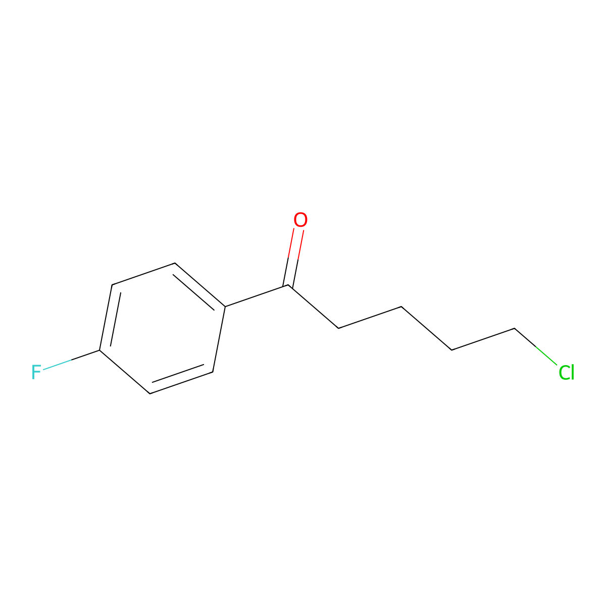 5-Chloro-1-(4-fluorophenyl)-1-oxopentane molecular structure, CAS 17135-46-5