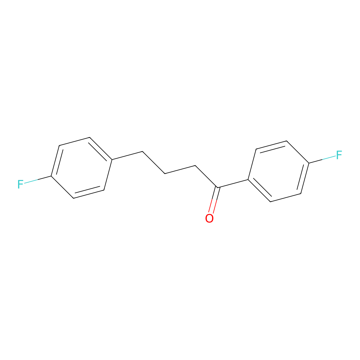 4'-Fluoro-4-(4-fluorophenyl)butyrophenone molecular structure, CAS 17135-49-8