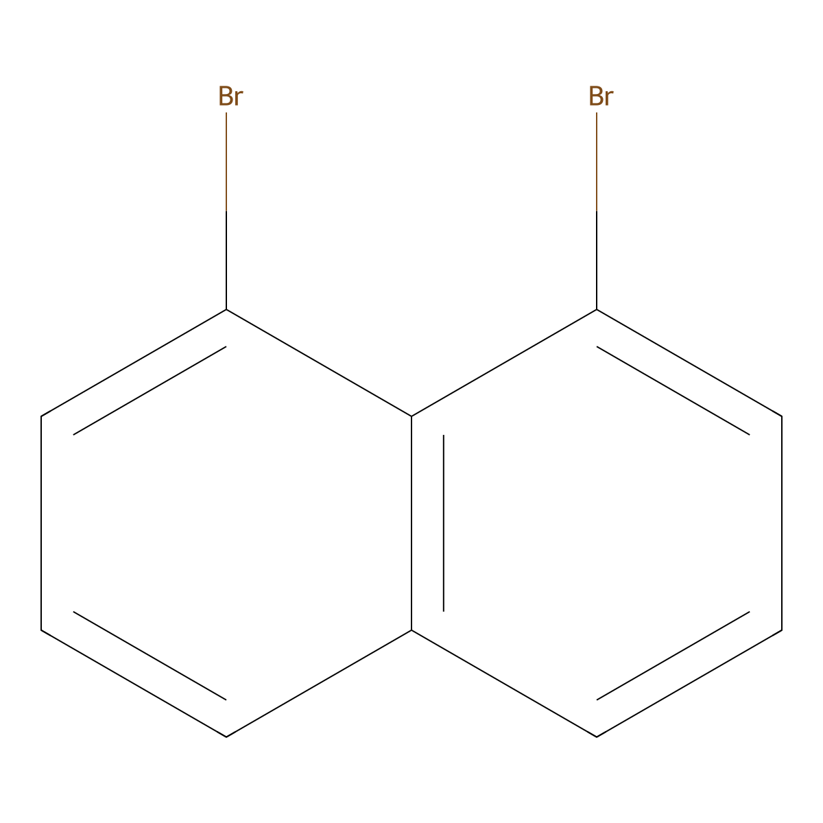 1,8-Dibromonaphthalene molecular structure, CAS 17135-74-9