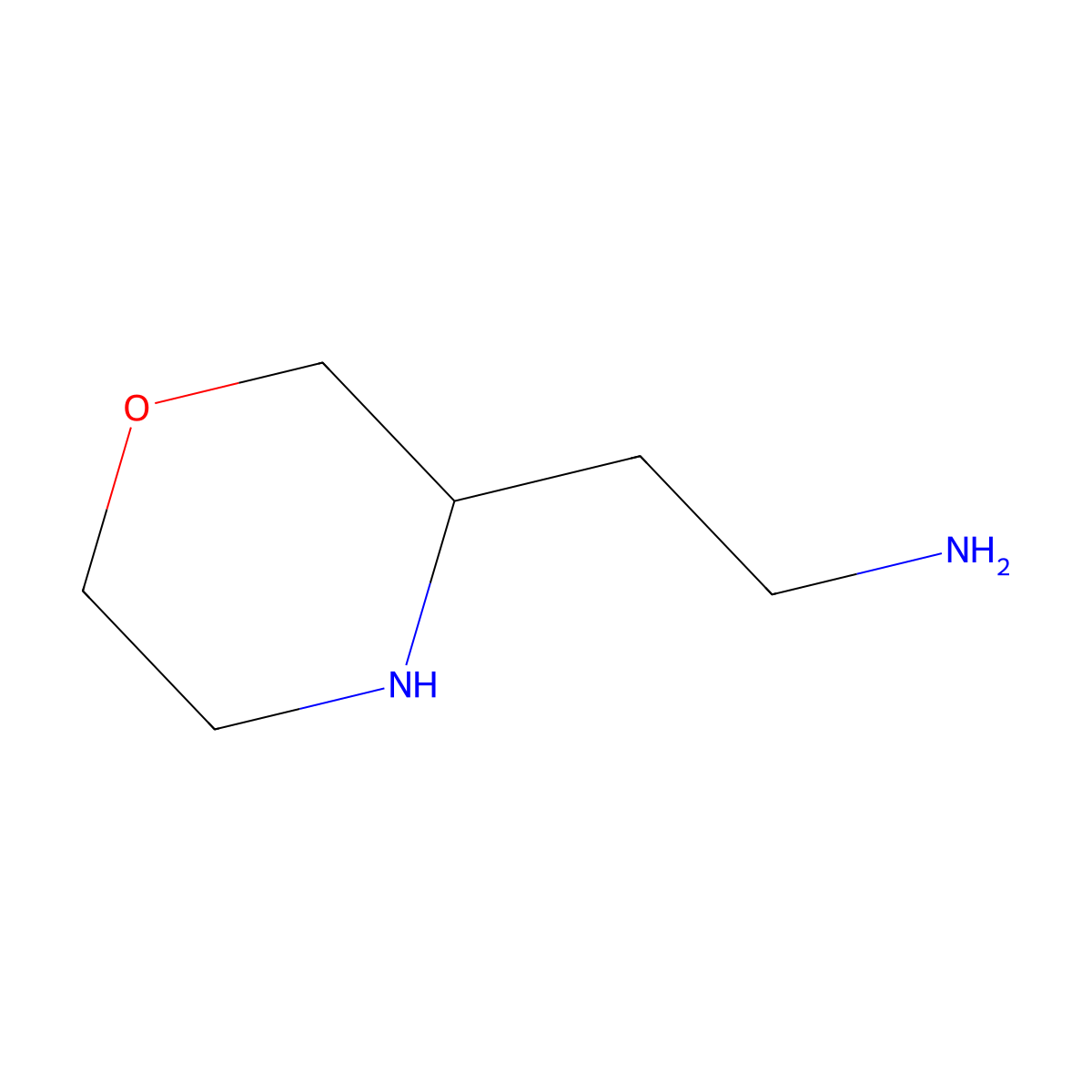 2-(Morpholin-3-yl)ethan-1-amine molecular structure, CAS 171351-20-5