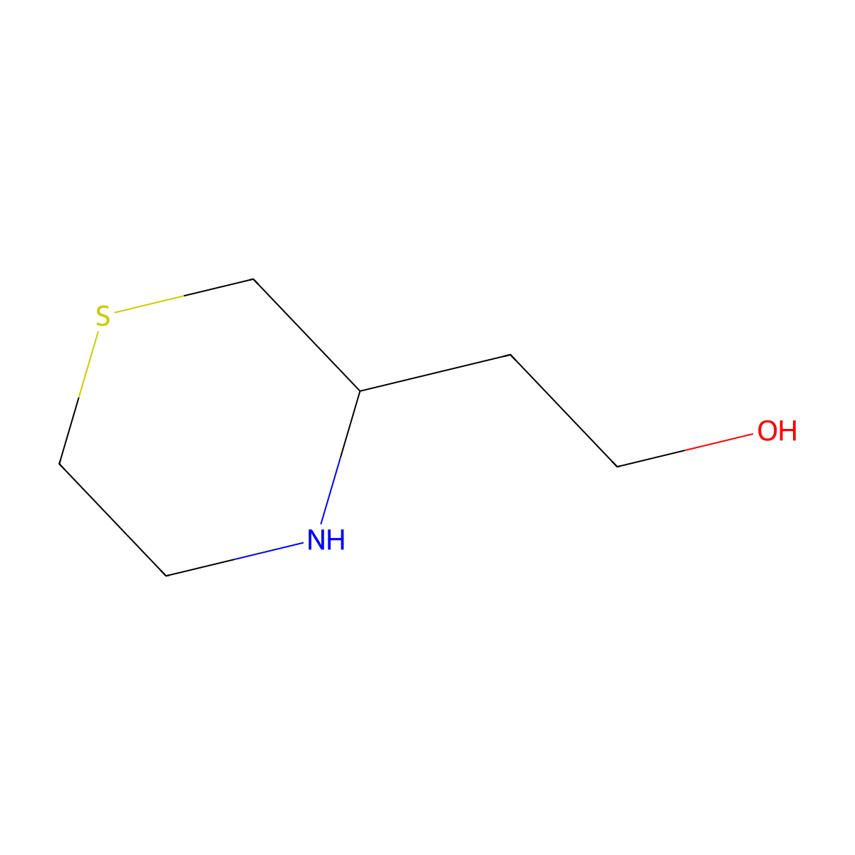 2-(Thiomorpholin-3-yl)ethan-1-ol molecular structure, CAS 171351-31-8