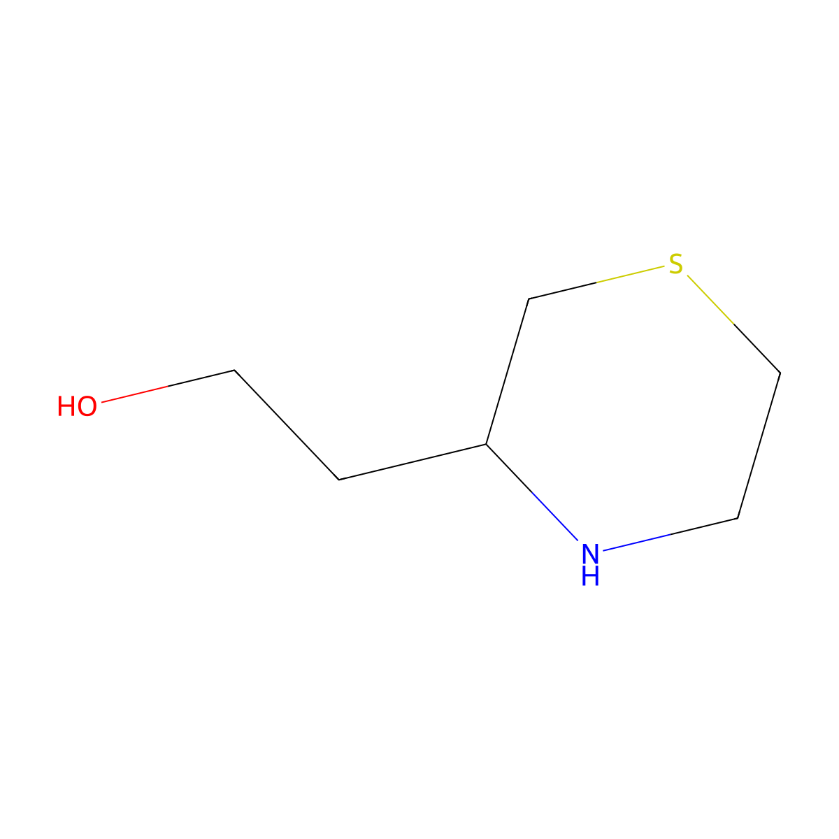 2-(Thiomorpholin-3-yl)ethan-1-ol molecular structure, CAS 171351-31-8