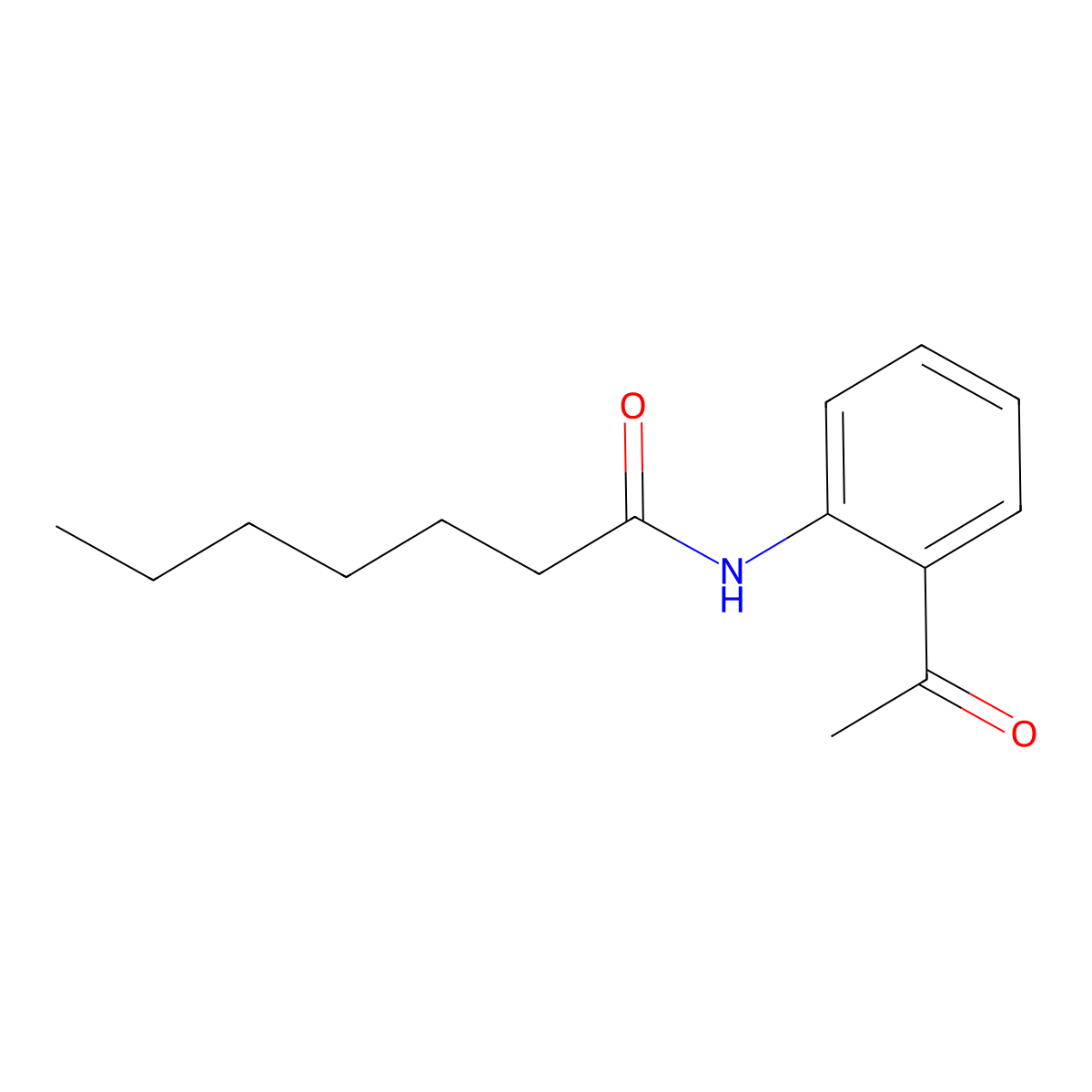 N-(2-Acetylphenyl)heptanamide molecular structure, CAS 1713577-53-7