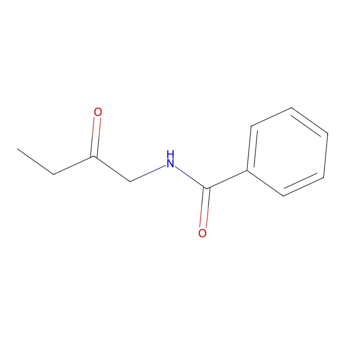 N-(2-Oxobutyl)benzamide molecular structure, CAS 17136-94-6