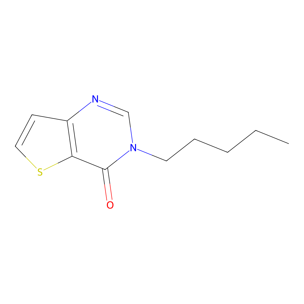3-pentyl-3H,4H-thieno[3,2-d]pyrimidin-4-one molecular structure, CAS 1713607-73-8