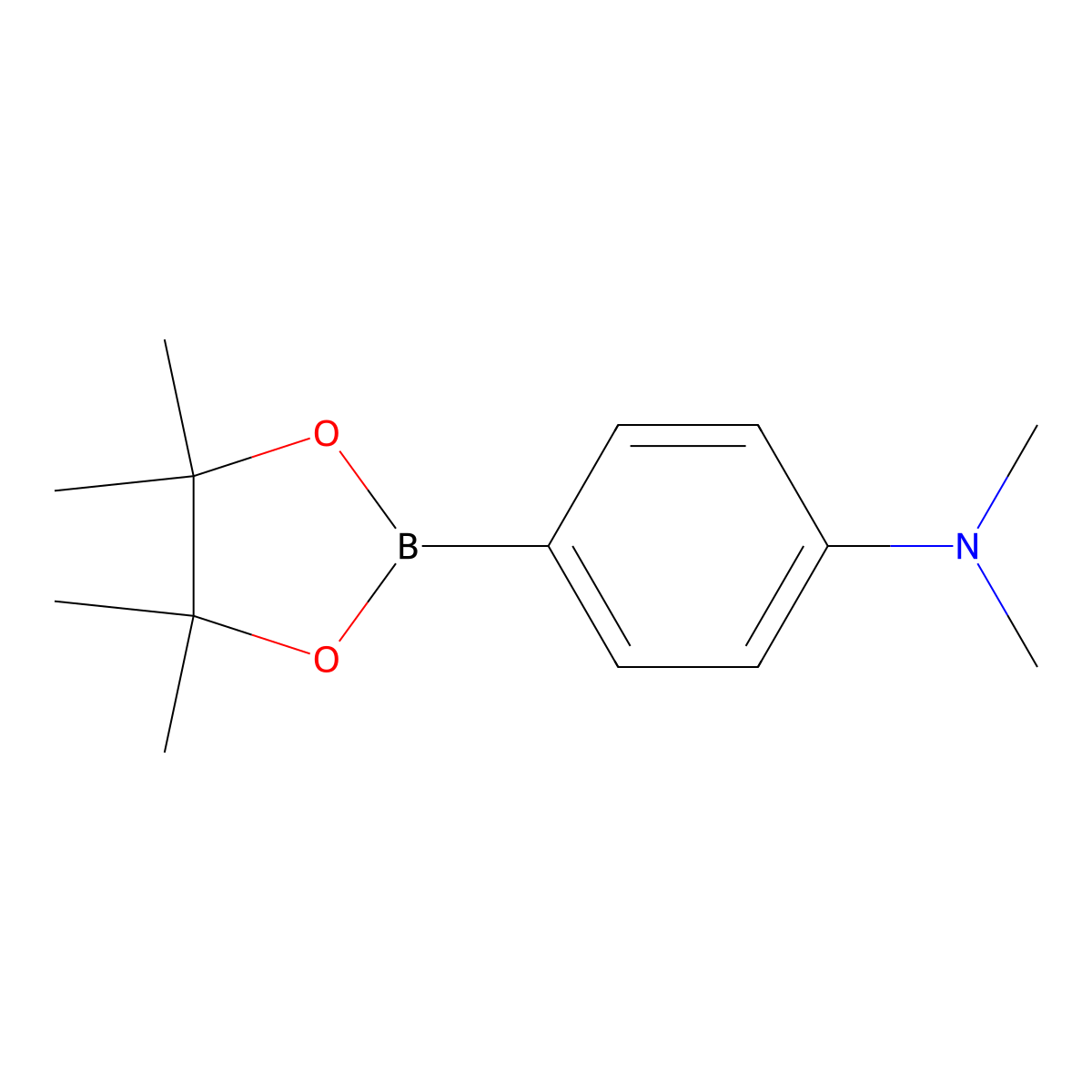 N,N-dimethyl-4-(4,4,5,5-tetramethyl-1,3,2-dioxaborolan-2-yl)aniline molecular structure, CAS 171364-78-6