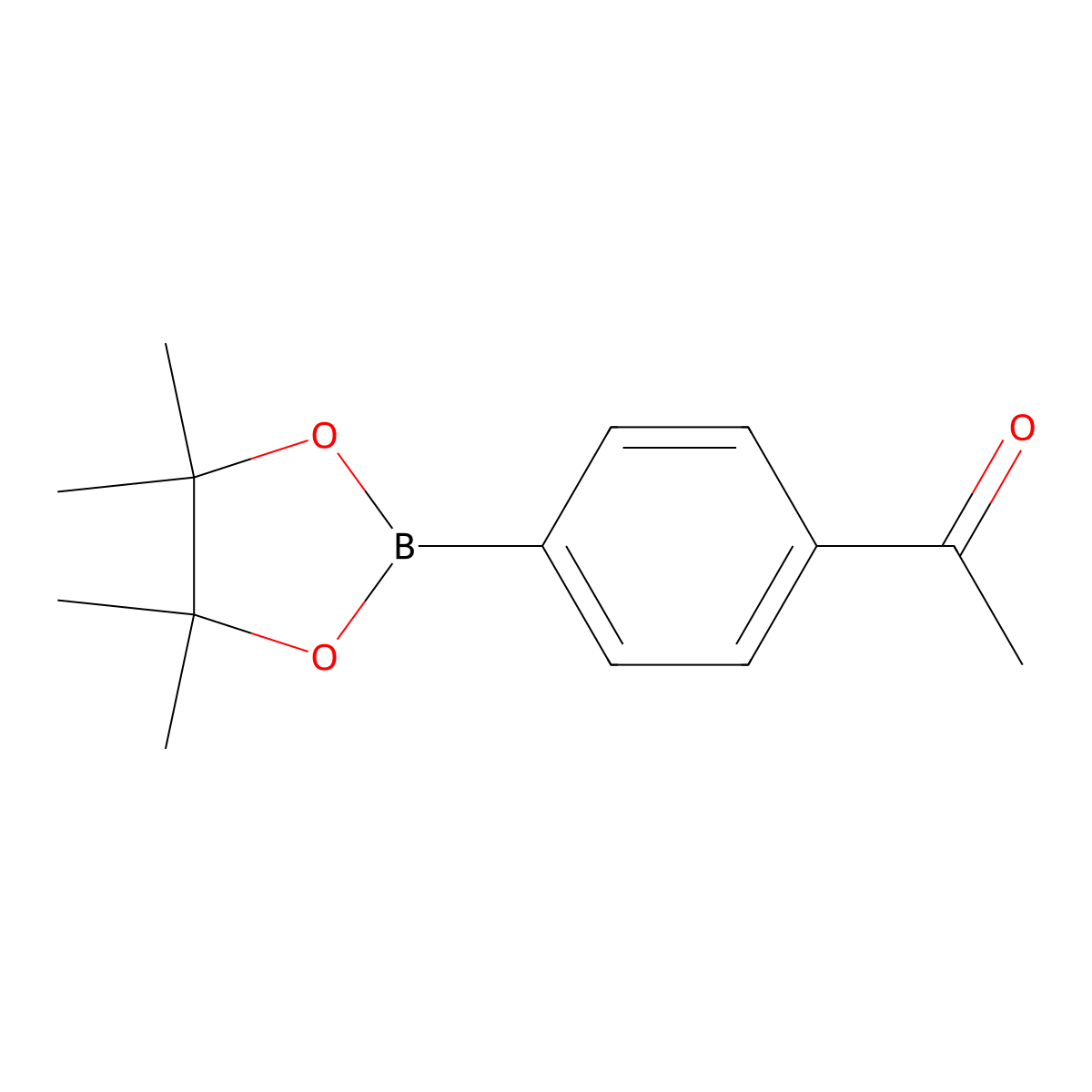 1-(4-(4,4,5,5-Tetramethyl-1,3,2-dioxaborolan-2-yl)phenyl)ethan-1-one molecular structure, CAS 171364-81-1