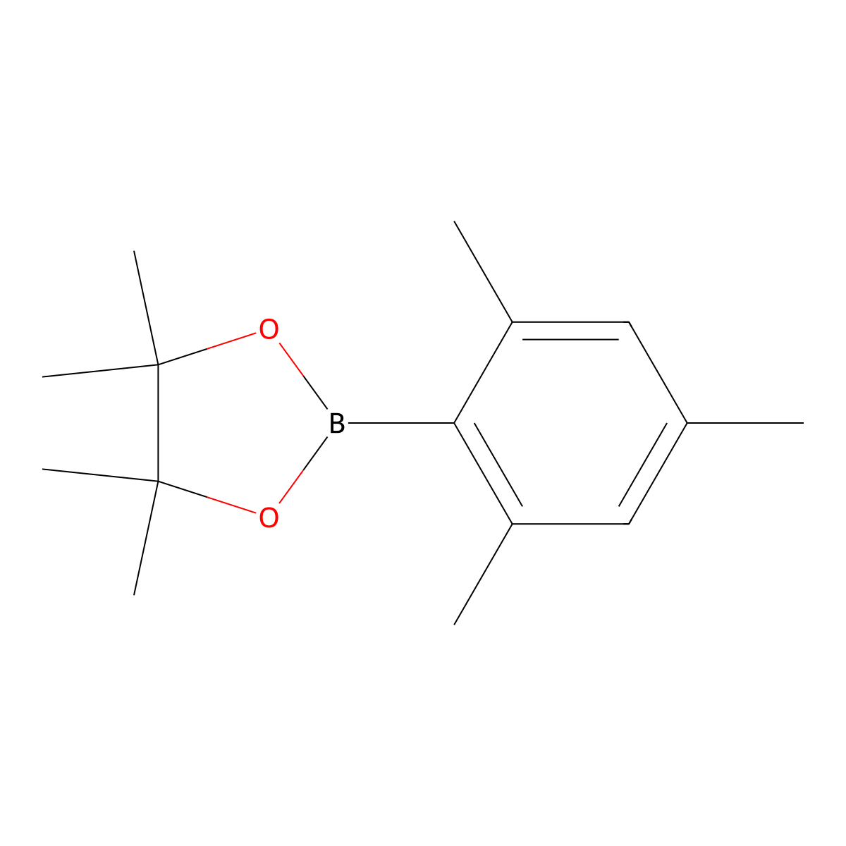 4,4,5,5-Tetramethyl-2-(2,4,6-trimethylphenyl)-1,3,2-dioxaborolane molecular structure, CAS 171364-84-4