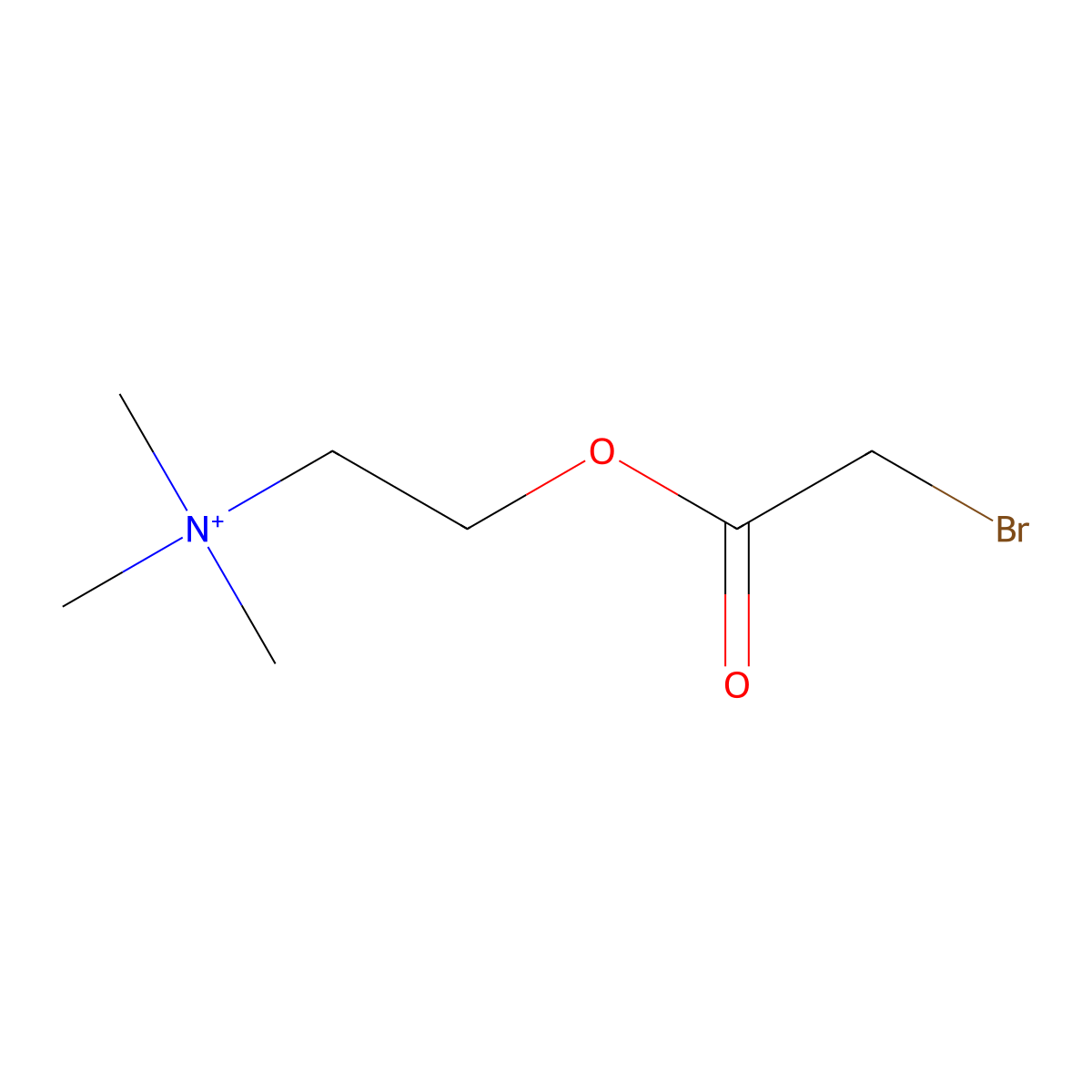 2-Bromoacetylcholine molecular structure, CAS 17139-54-7