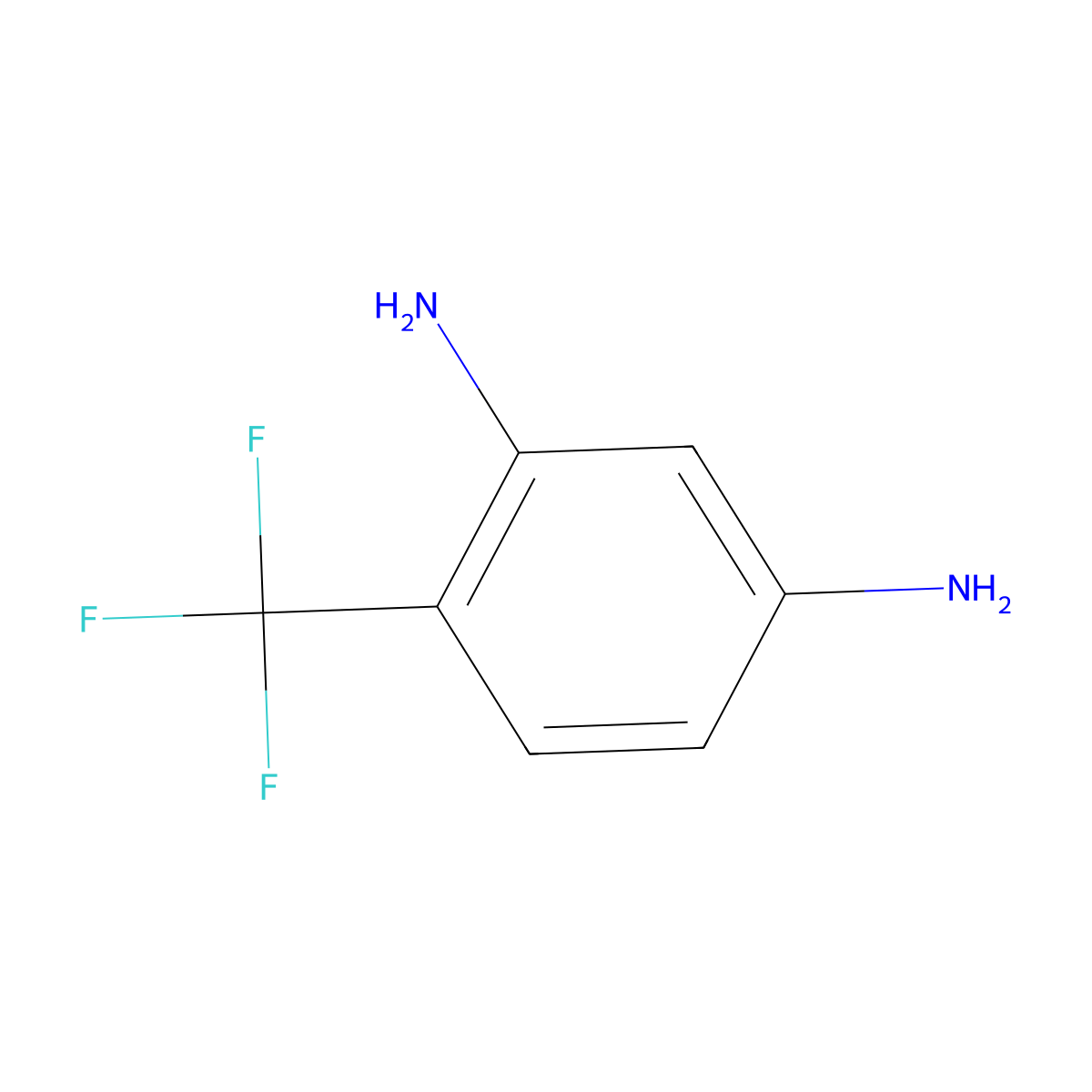 4-(Trifluoromethyl)benzene-1,3-diamine molecular structure, CAS 17139-64-9