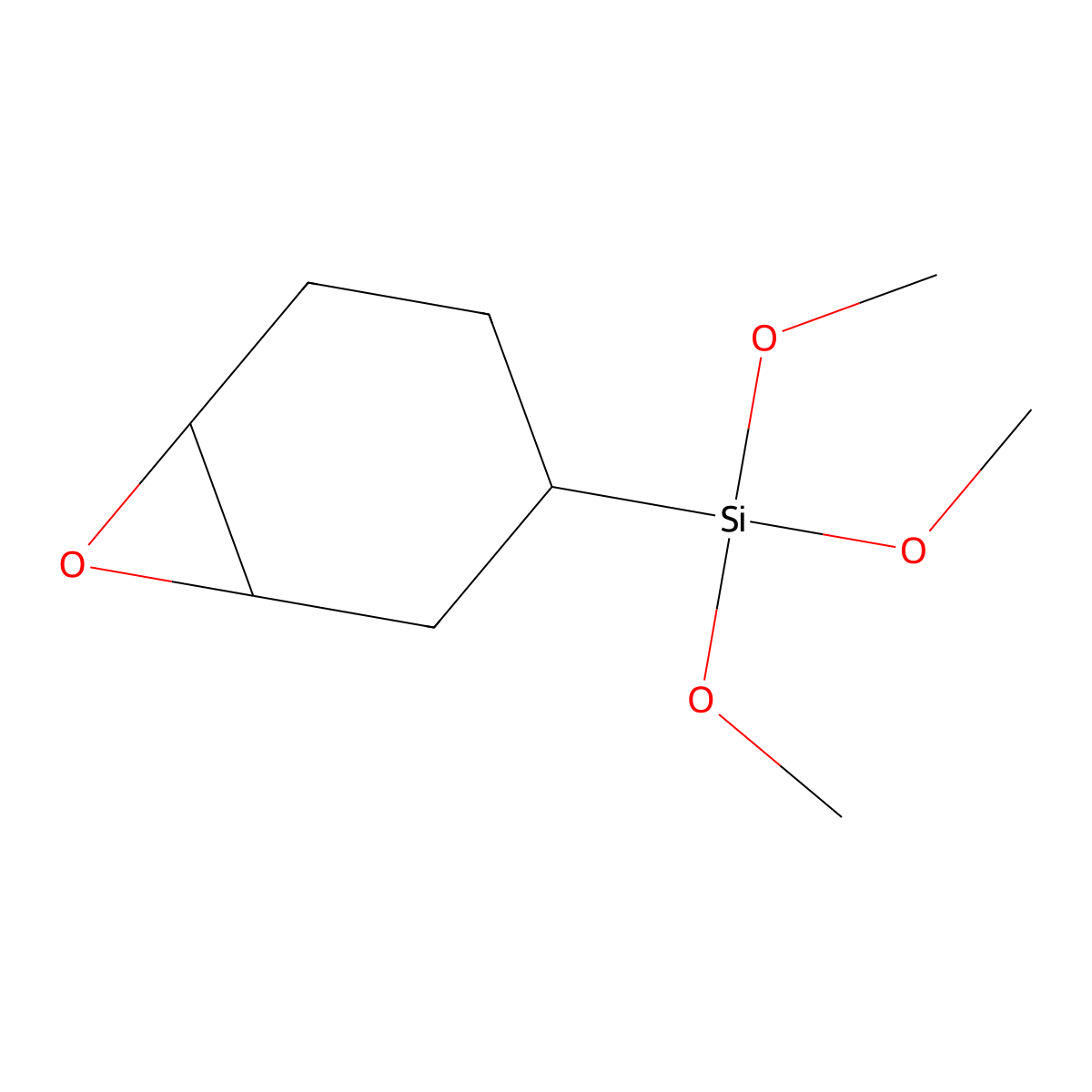 Trimethoxy-7-oxabicyclo[4.1.0]hept-3-ylsilane molecular structure, CAS 17139-83-2