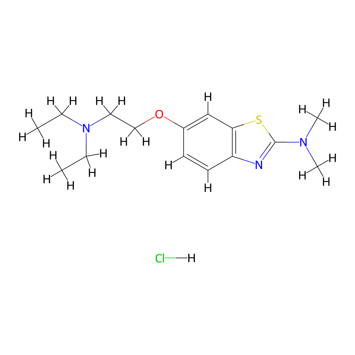 Diamthazole (hydrochloride) molecular structure, CAS 17140-69-1