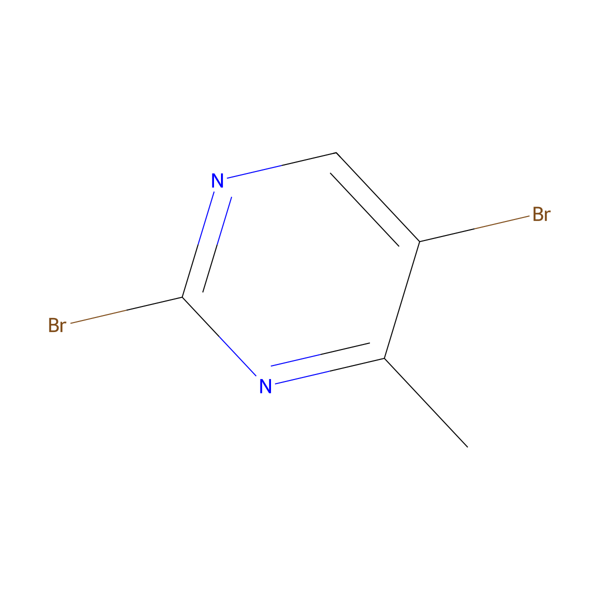 2,5-Dibromo-4-methylpyrimidine molecular structure, CAS 171408-73-4