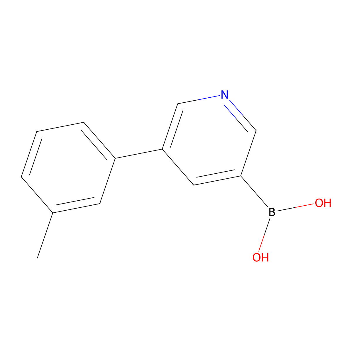 5-(3-Tolyl)pyridine-3-boronic acid molecular structure, CAS 1714084-47-5