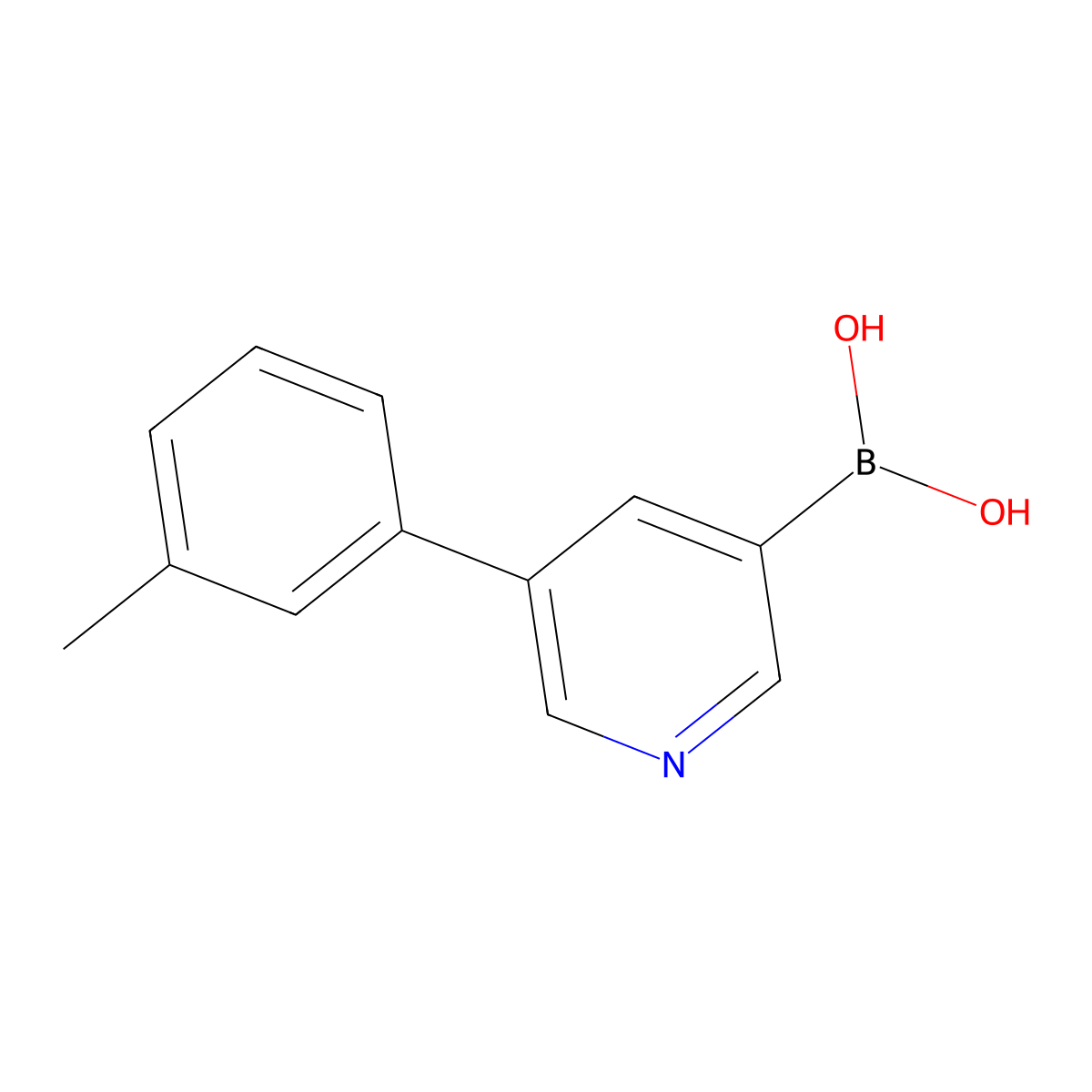 5-(3-Tolyl)pyridine-3-boronic acid molecular structure, CAS 1714084-47-5