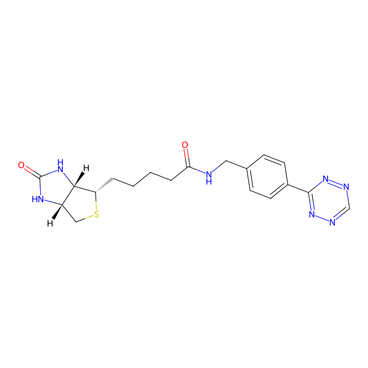 Tetrazine-biotin molecular structure, CAS 1714123-51-9