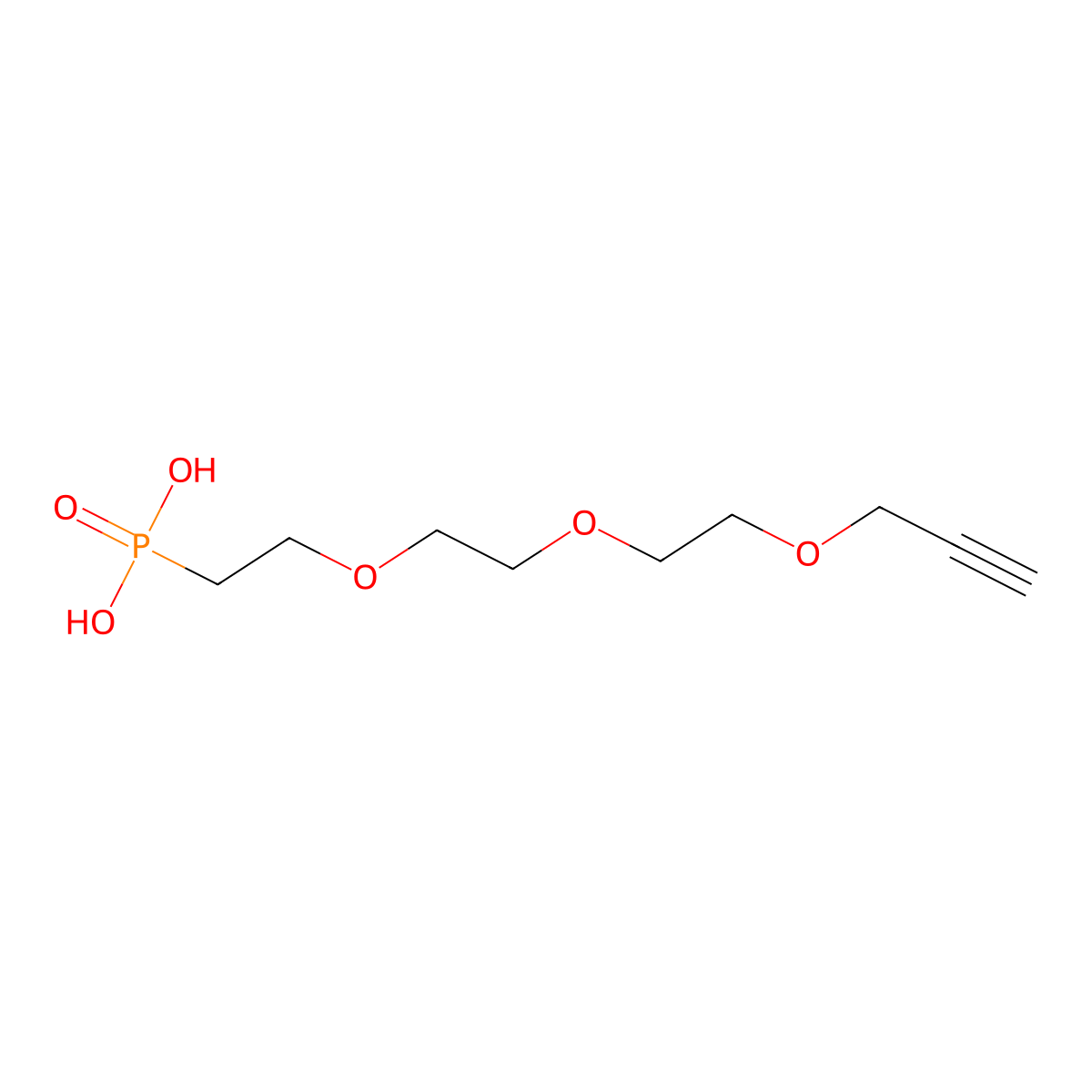 Propargyl-PEG3-phosphonic acid molecular structure, CAS 1714139-62-4