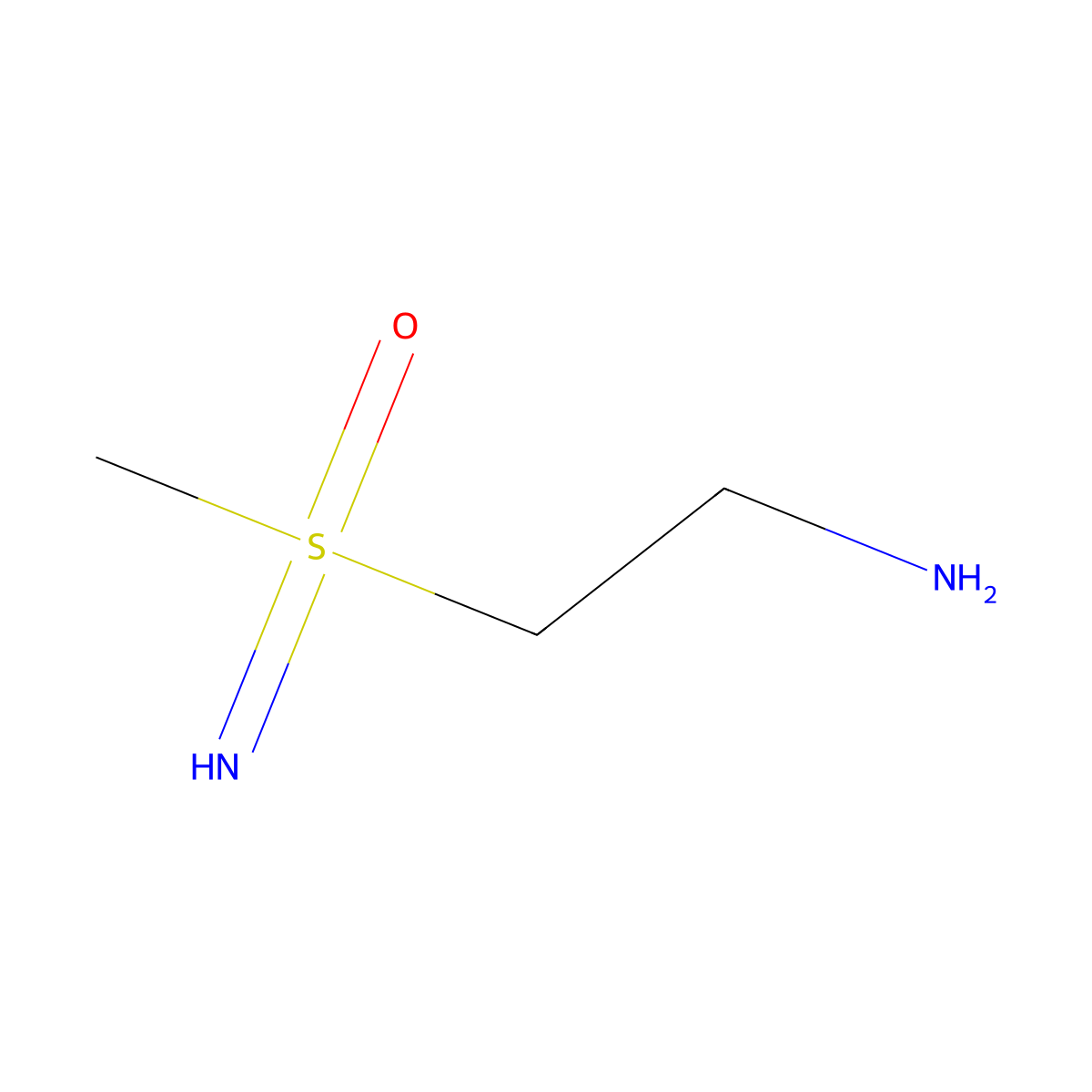2-(S-Methylsulfonimidoyl)ethanamine molecular structure, CAS 1714140-05-2