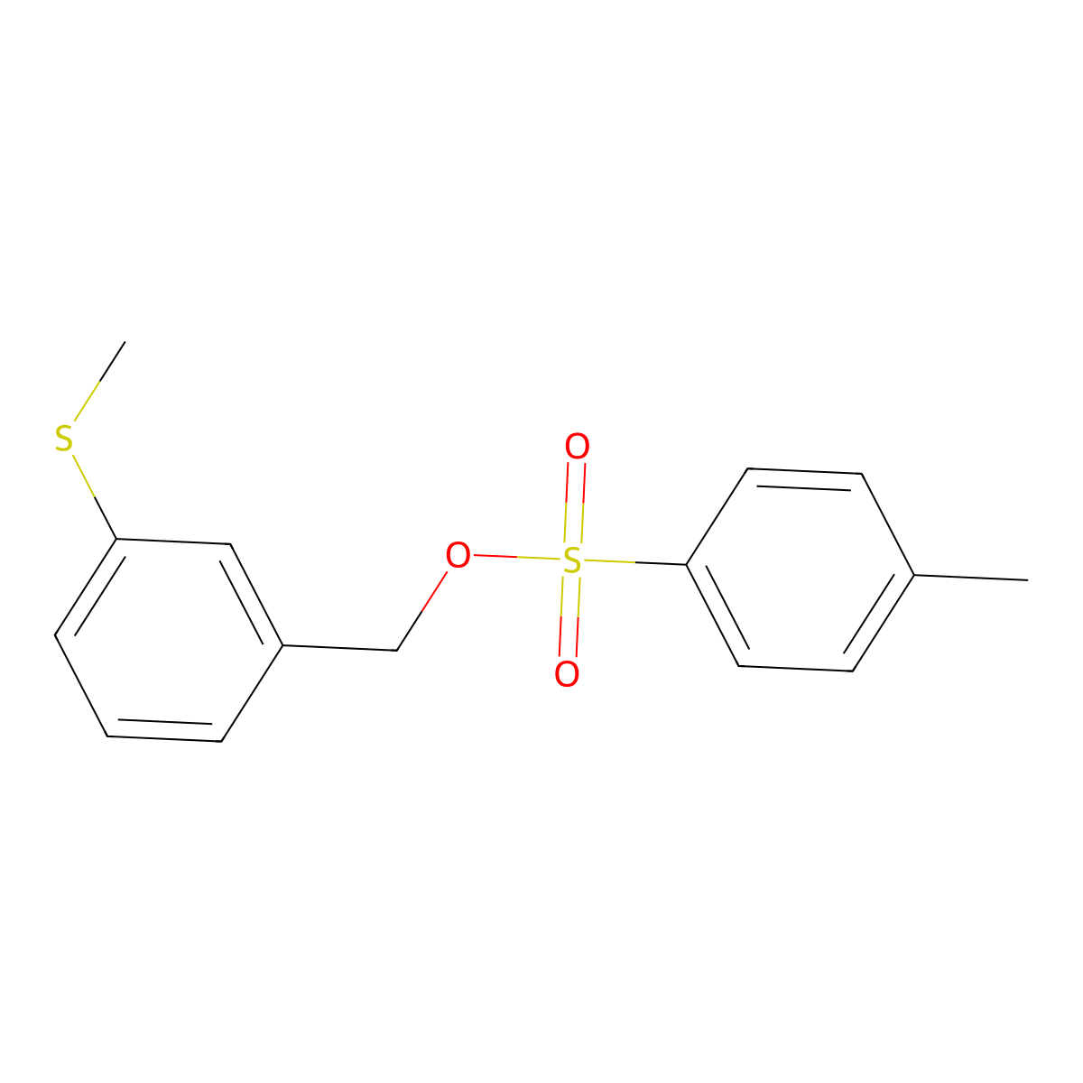 [3-(Methylsulfanyl)phenyl]methyl 4-methylbenzene-1-sulfonate molecular structure, CAS 171415-17-1