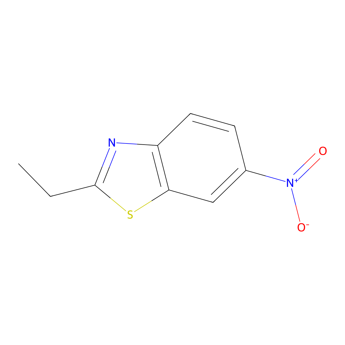 2-Ethyl-6-nitro-1,3-benzothiazole molecular structure, CAS 17142-80-2