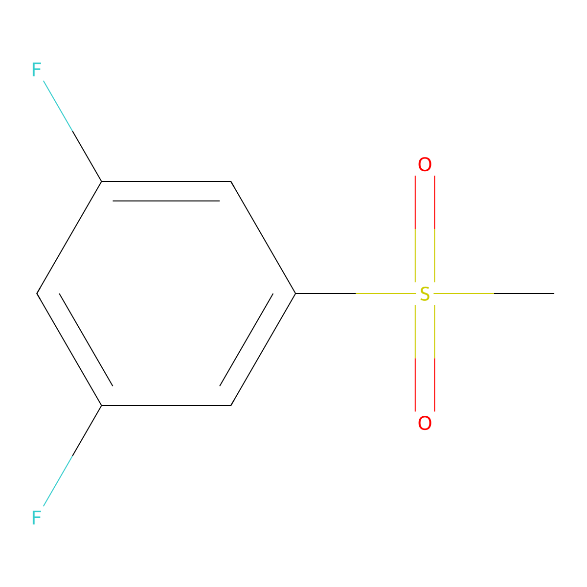 1,3-Difluoro-5-methylsulfonylbenzene molecular structure, CAS 171421-55-9
