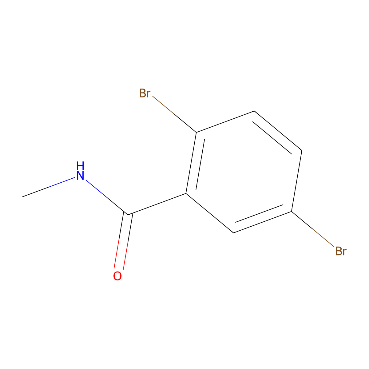 2,5-dibromo-N-methylbenzamide molecular structure, CAS 171426-25-8