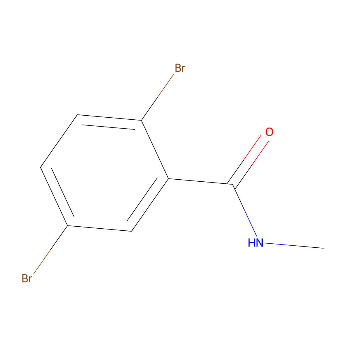 2,5-dibromo-N-methylbenzamide molecular structure, CAS 171426-25-8